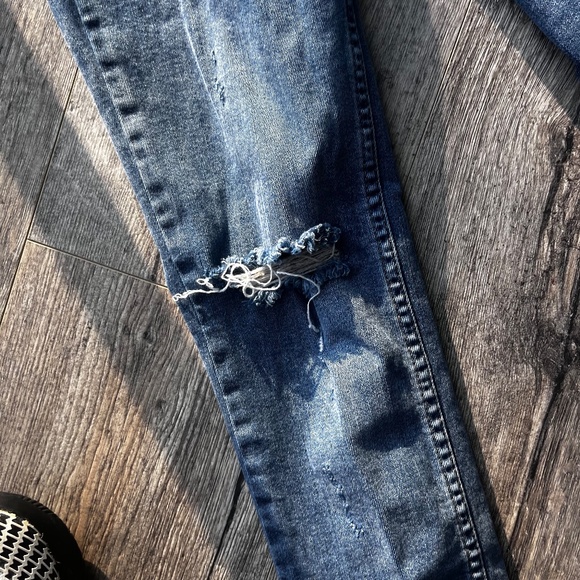 Free People frayed skinny denim jeans - Picture 8 of 16